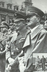 Hitler e Konrad Henlein, capo del movimento nazista dei Sudeti, prima (all'Obersalzberg) e dopo l'annessione (settembre 1938)