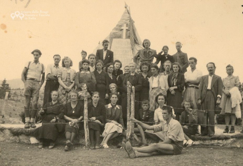 1946, prima commemorazione dell'eccidio a Malga Zonta