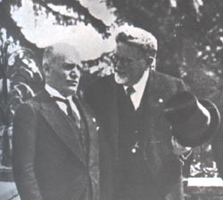 Mussolini e Giovanni Gentile