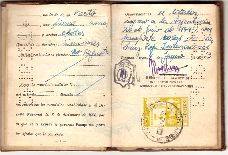 Il passaporto di Mengele