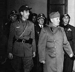 Mussolini con Walter Rauff