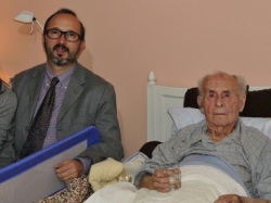 Leo Zelikowski con l'ex sindaco di Arco Ruggero Morandi
