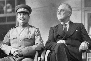 Roosevelt con Stalin