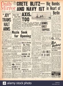 1941-front-page-daily-mirror-raf-and-royal-navy-bomb-crete-and-sicily-fwnexh